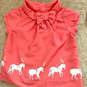 Janie and Jack soft horse blouse